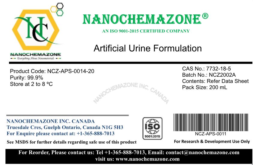 Artificial-Urine Synthetic Urine for Corrosion Testing of Urological Implants, Stabilized